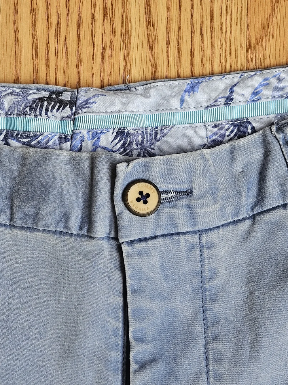 ​Tommy Bahama Boracay Island Chino Pants - Dusty Blue Stretch Cotton/Tencel - Picture 4 of 16